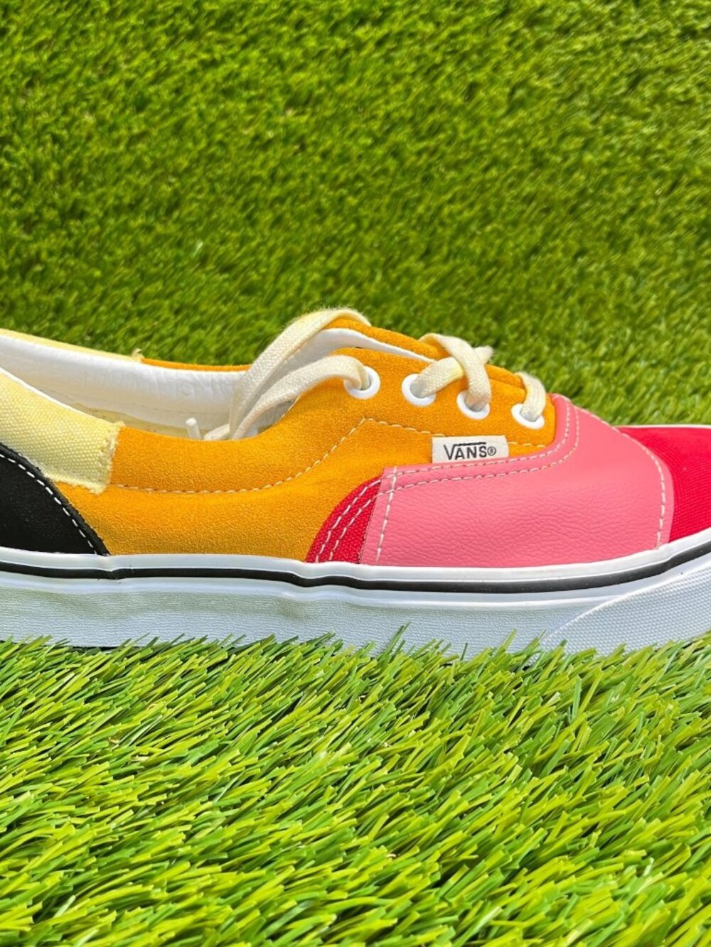 Vans Era Patchwork Pride Womens Size 7.5 Red Blue Pink Athletic Shoes Sneakers